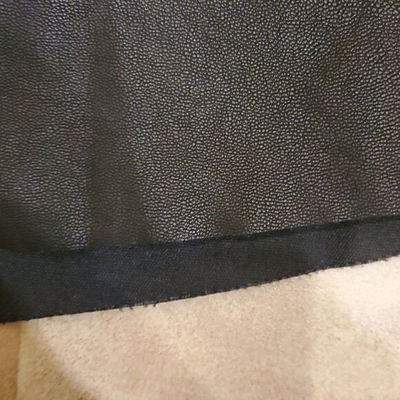 Candie's blue and black mini skirt with pleather - Picture 6 of 7